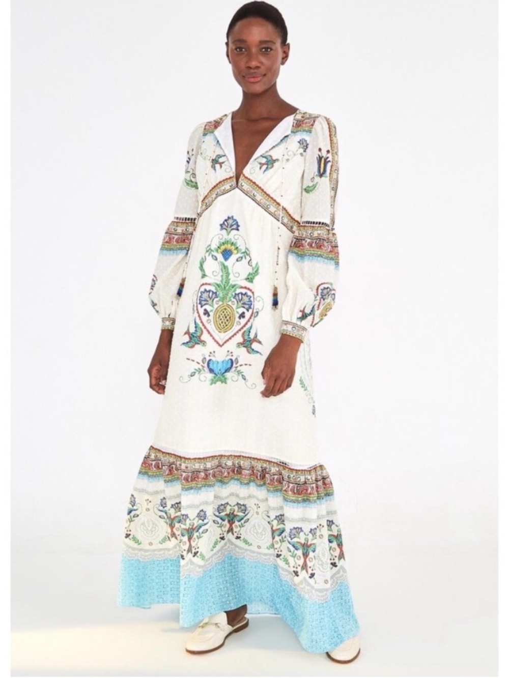 RARE Farm Rio Mandala Maxi Dress In Multi Size Medium